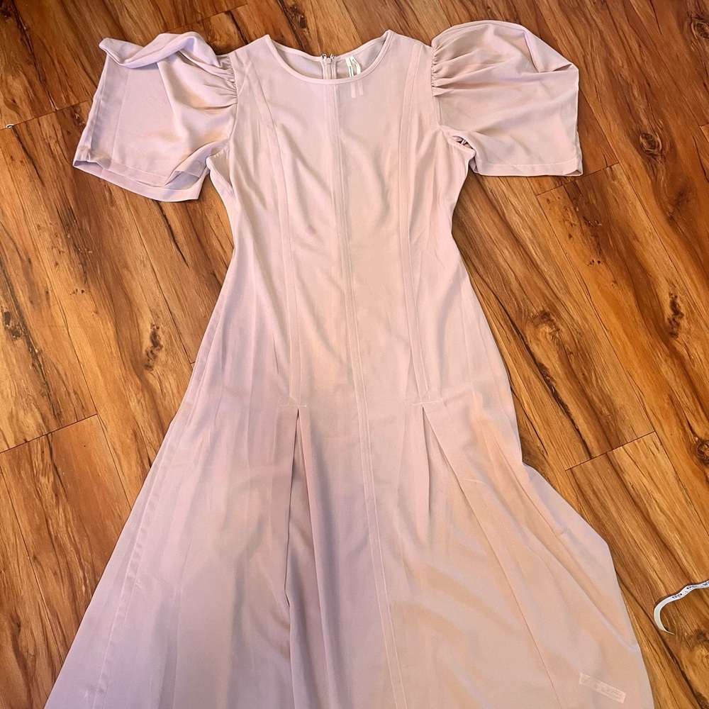 Anthropologie Blush Pink Long Sleeve Dress